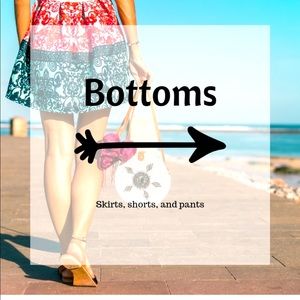 Jeans, pants, leggings, shorts, skirts are all well you’ll find in the section